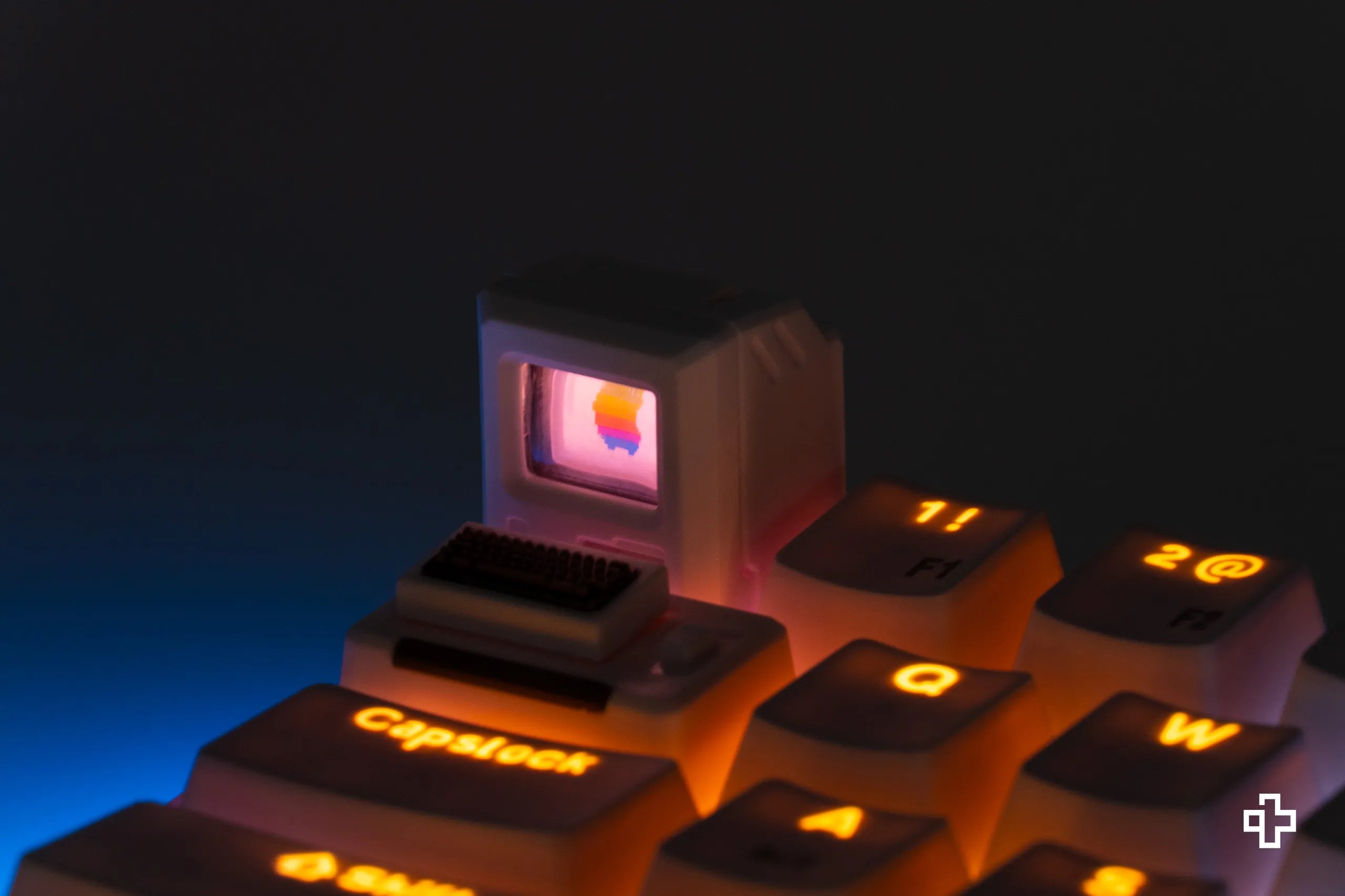Keycap artisan Calculator Vintage biały