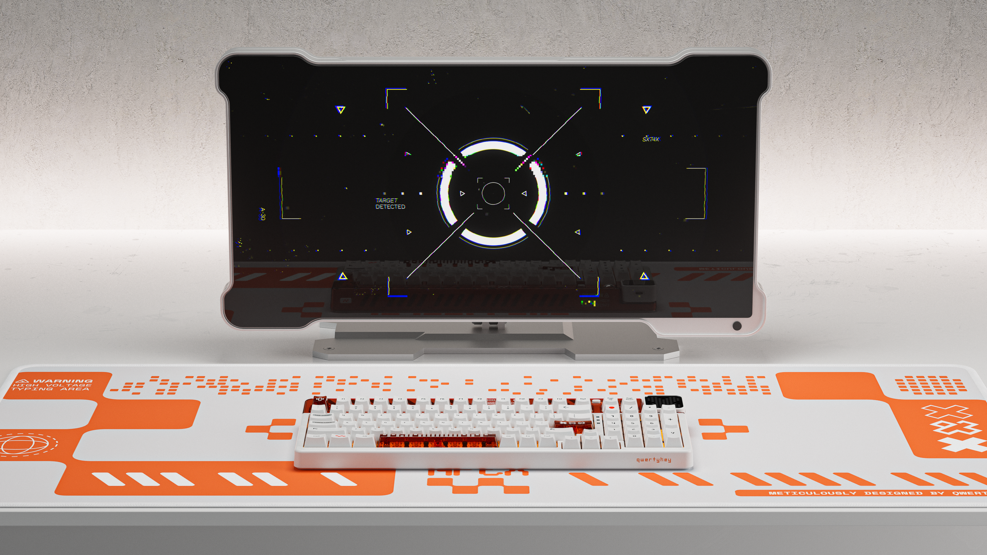 QwertyKey100 Apex - bezprzewodowa klawiatura mechaniczna gamingowa, Hotswap, RGB, gasket mount, z ekranem