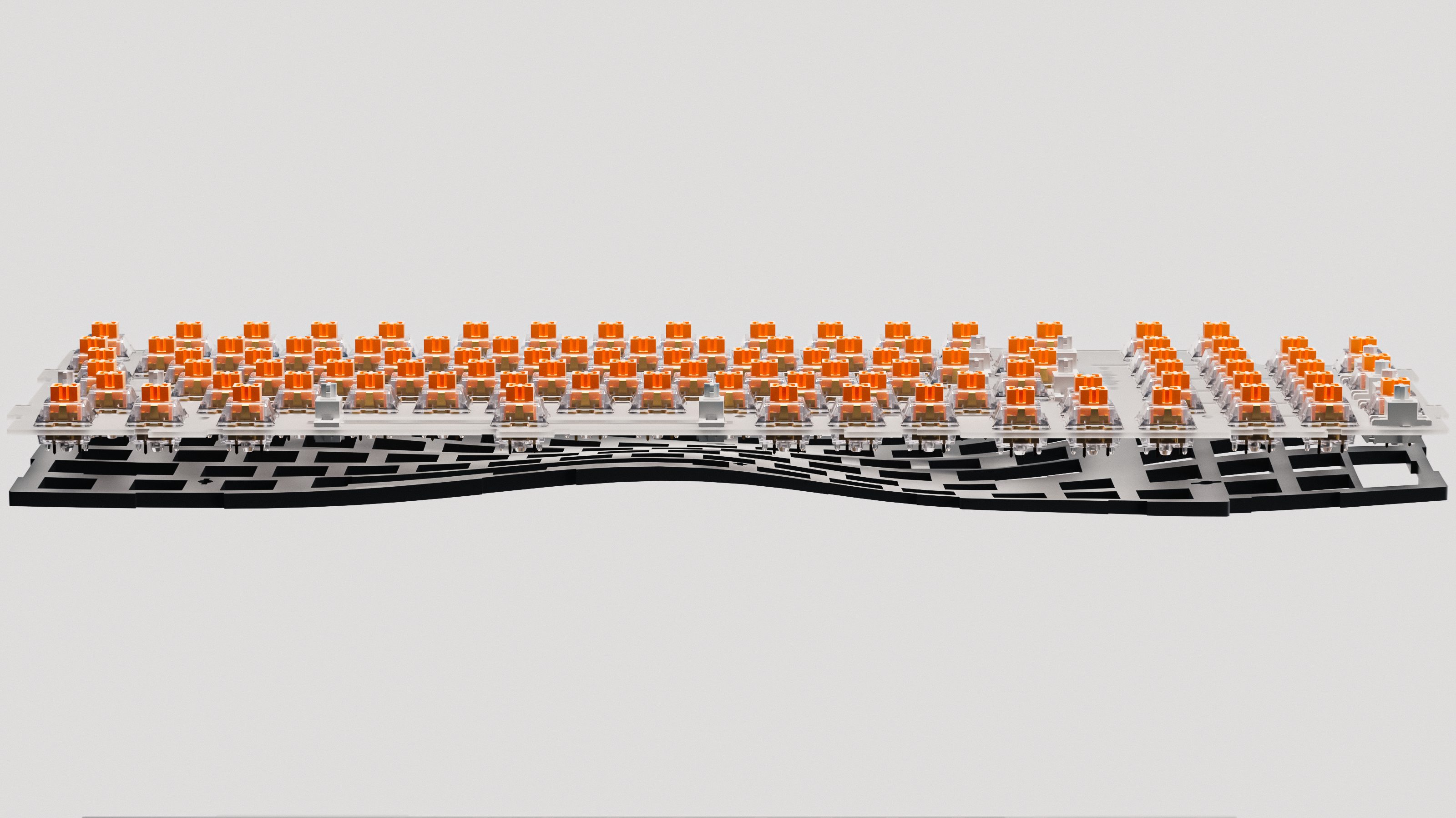 QwertyKey100 Apex - bezprzewodowa klawiatura mechaniczna gamingowa, Hotswap, RGB, gasket mount, z ekranem