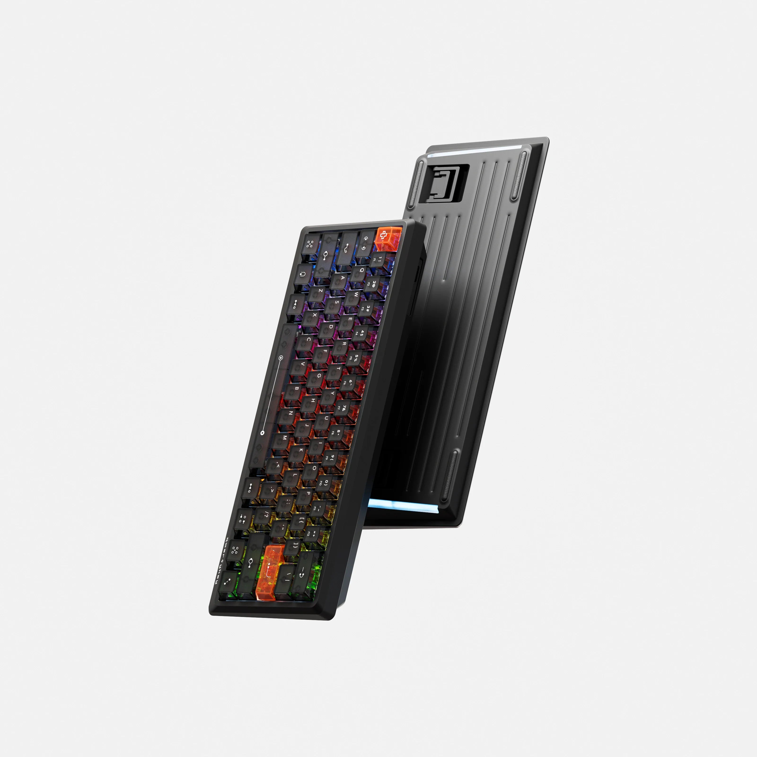 QwertyKey QK61 HE Phantom Czarna – Magnetyczna Klawiatura Gamingowa Hall Effect, Rapid Trigger, Snap Tap, Full RGB