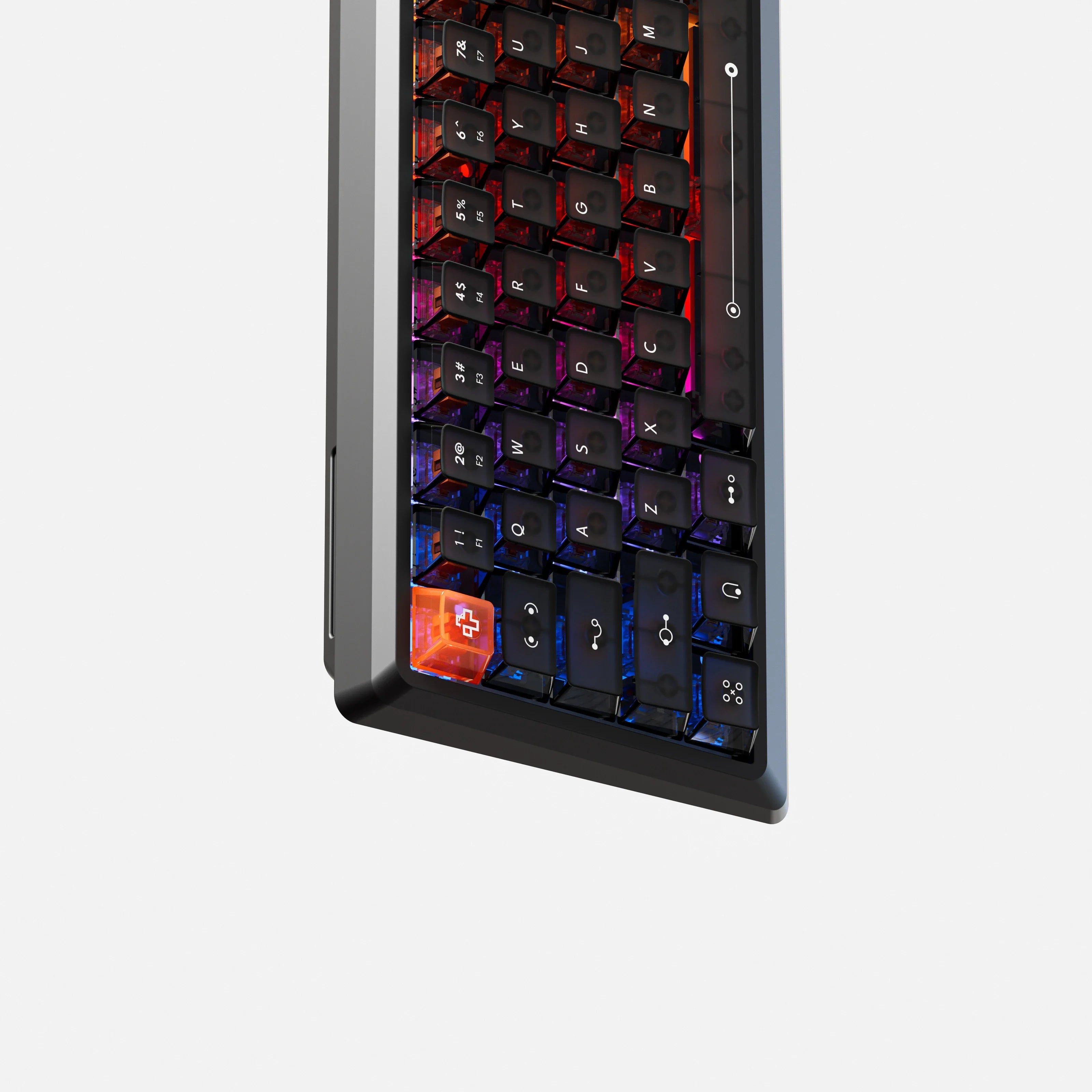 QwertyKey QK61 HE Phantom Czarna – Magnetyczna Klawiatura Gamingowa Hall Effect, Rapid Trigger, Snap Tap, Full RGB
