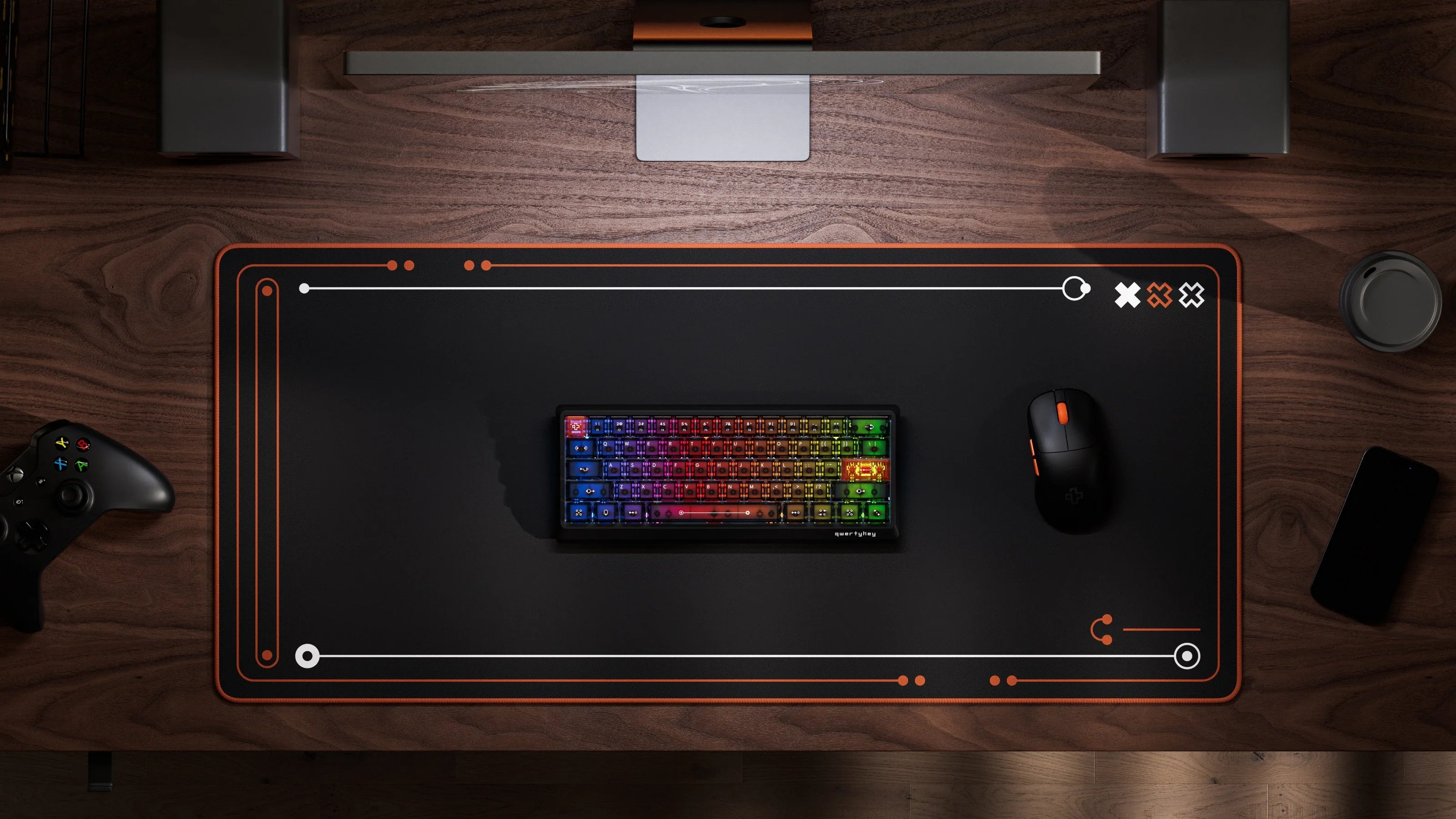 QwertyKey QK61 HE Phantom Czarna – Magnetyczna Klawiatura Gamingowa Hall Effect, Rapid Trigger, Snap Tap, Full RGB