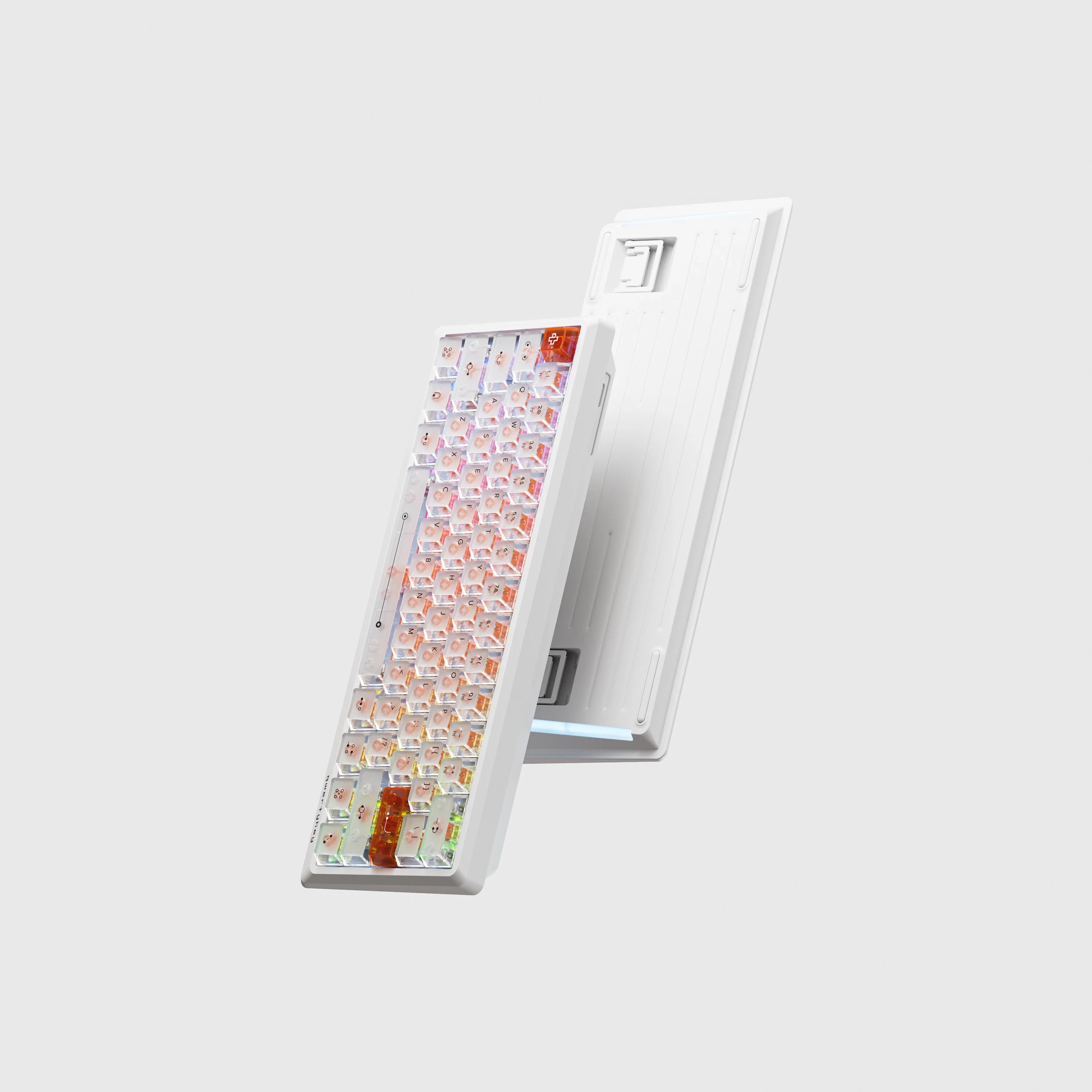 QK61 HE Phantom Biała – Klawiatura Gamingowa Hall Effect z Rapid Trigger, RGB, Magnetycznymi Przełącznikami i Snap Tap