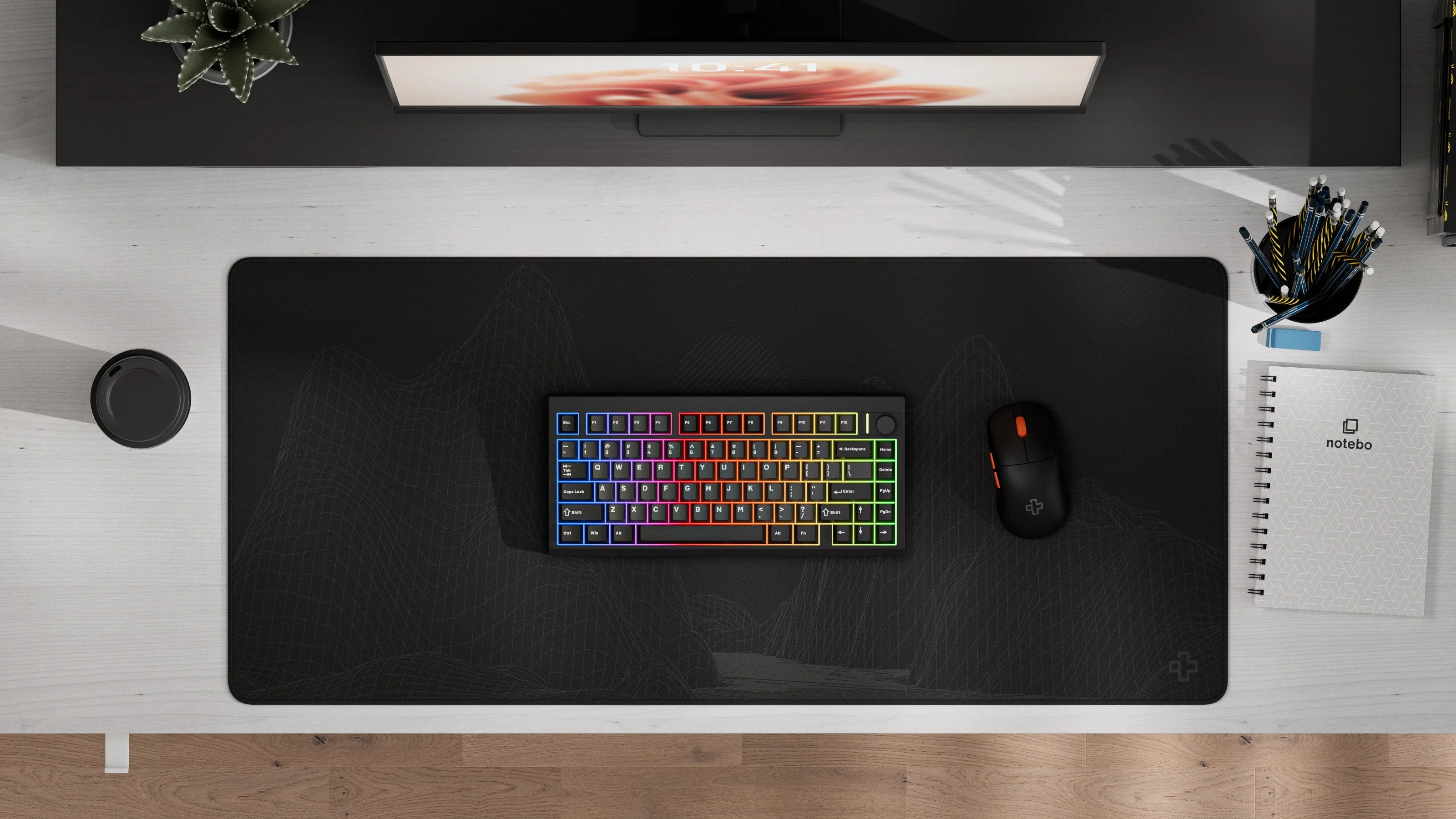 QwertyKey75 Pro V2 czarna Web Software - bezprzewodowa klawiatura mechaniczna gamingowa, Hotswap, RGB, gasket mount