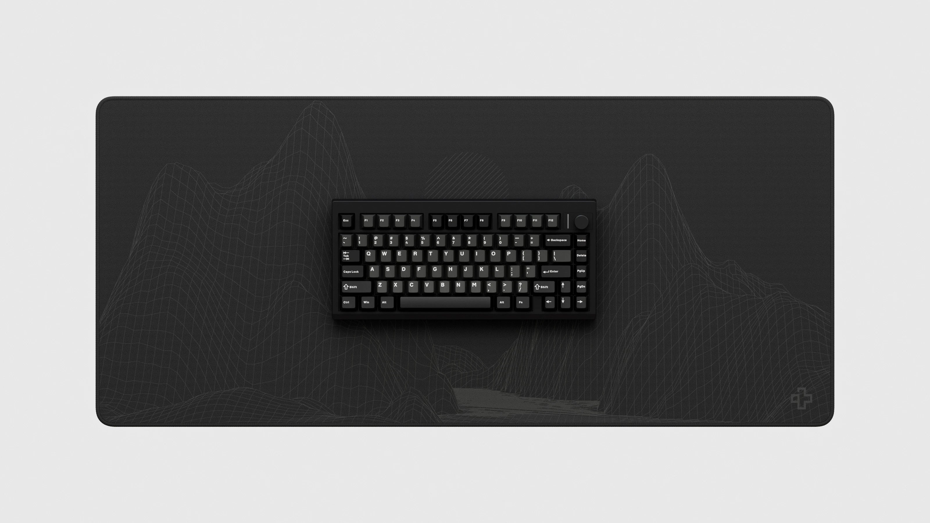 QwertyKey75 Pro V2 czarna Web Software - bezprzewodowa klawiatura mechaniczna gamingowa, Hotswap, RGB, gasket mount