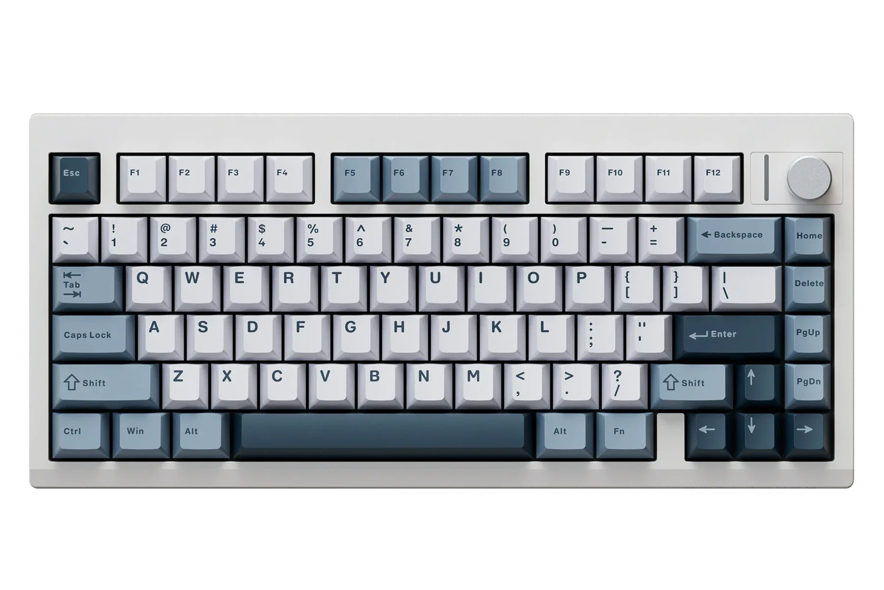 QwertyKey75 Pro V2 biała Web Software - bezprzewodowa klawiatura mechaniczna gamingowa, Hotswap, RGB, gasket mount