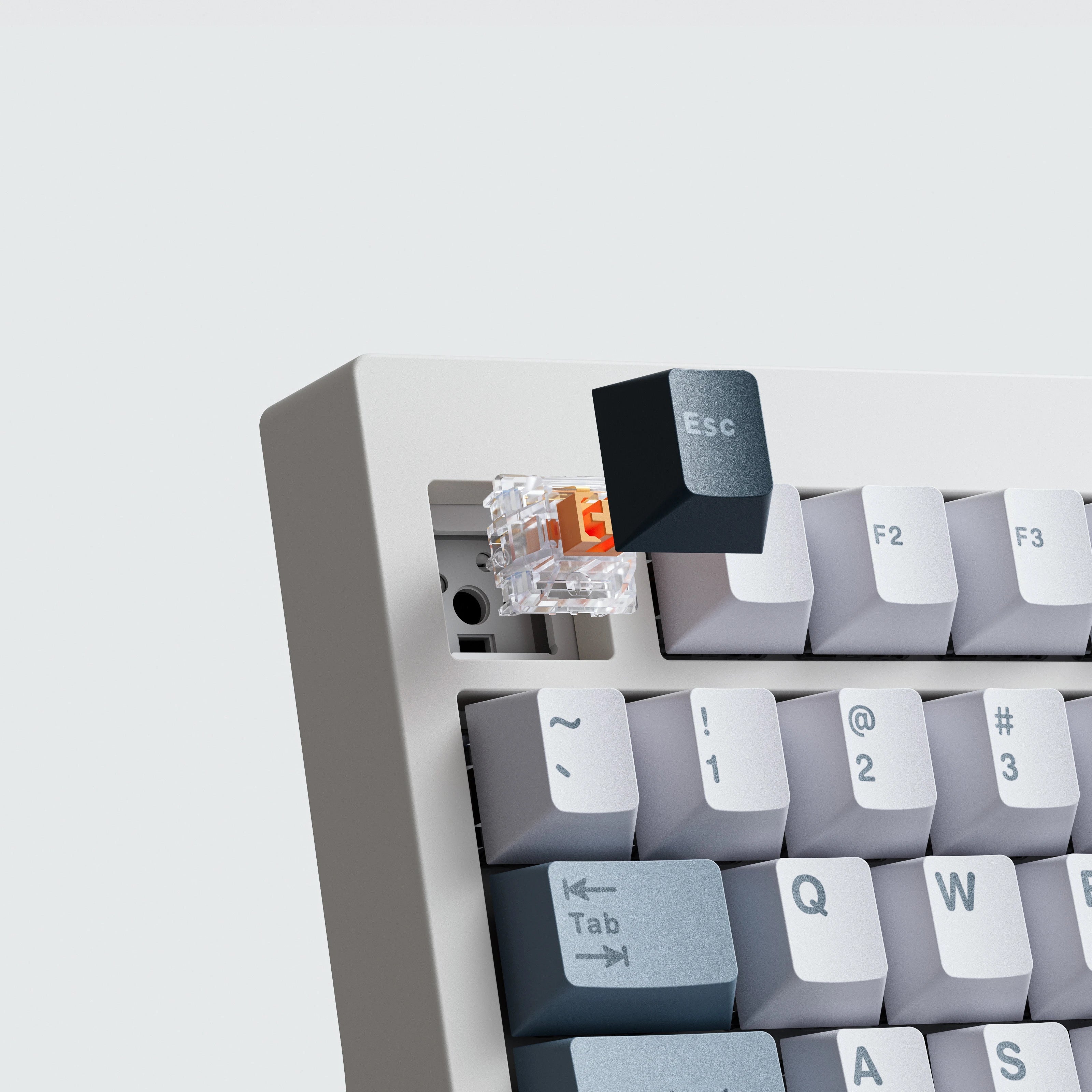 QwertyKey75 Pro V2 biała Web Software - bezprzewodowa klawiatura mechaniczna gamingowa, Hotswap, RGB, gasket mount