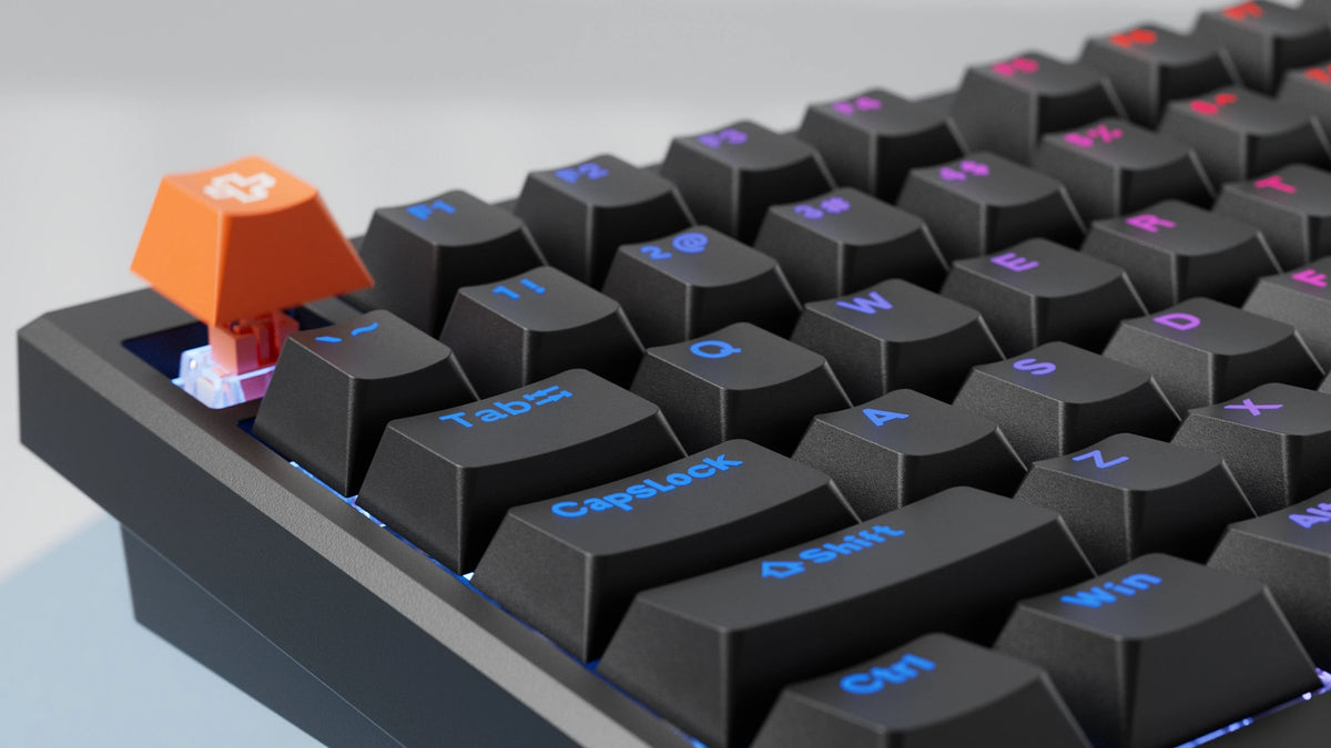 QwertyKey H100 Pro V2 Czarna – Bezprzewodowa Klawiatura Mechaniczna Gamingowa, Hotswap, Gasket, Full RGB
