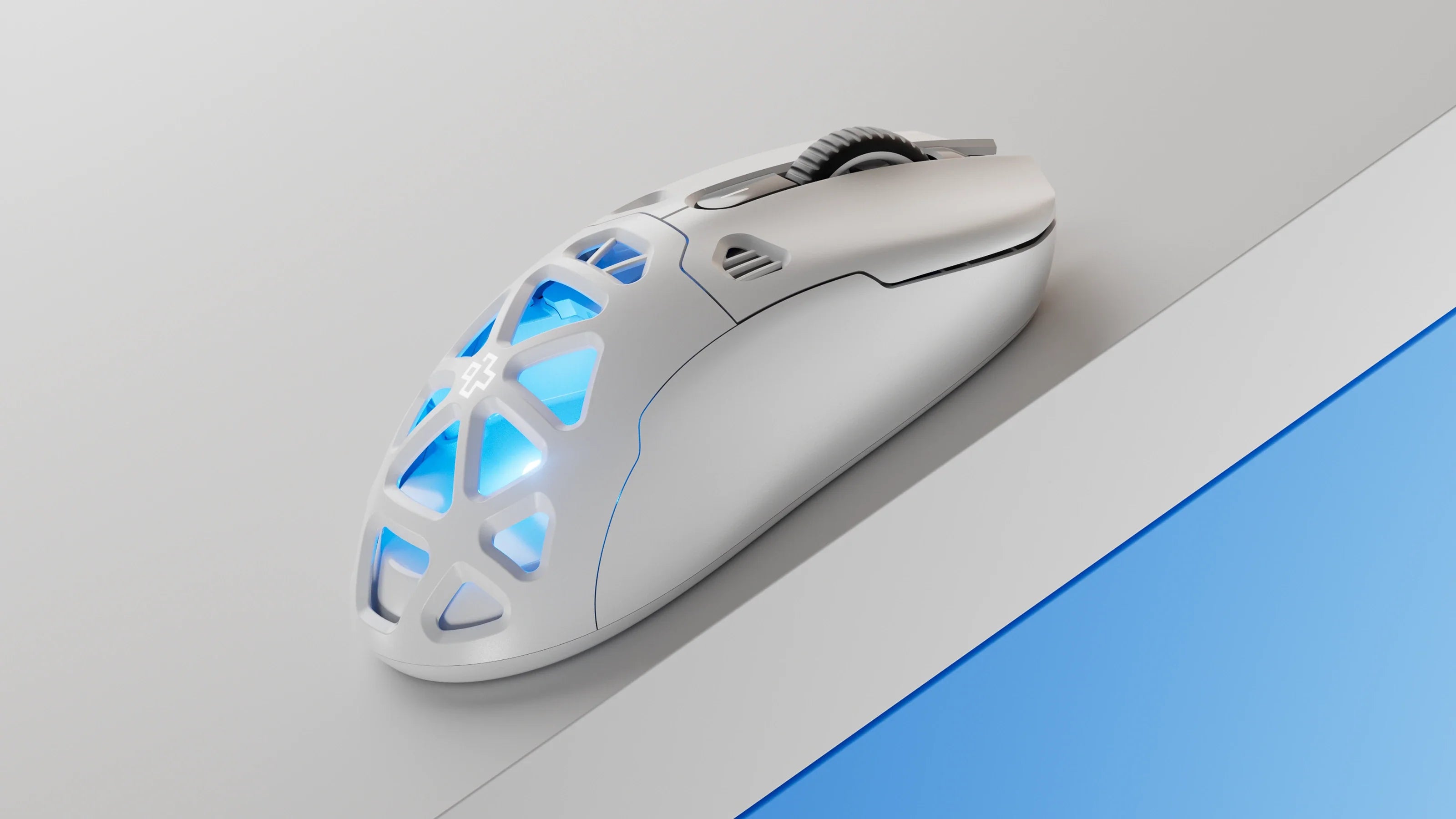 mysz QwertyKey QKM1 biała bezprzewodowa Bluetooth Charging Dock