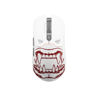 Obudowa myszy QKM1 Dracula, biała