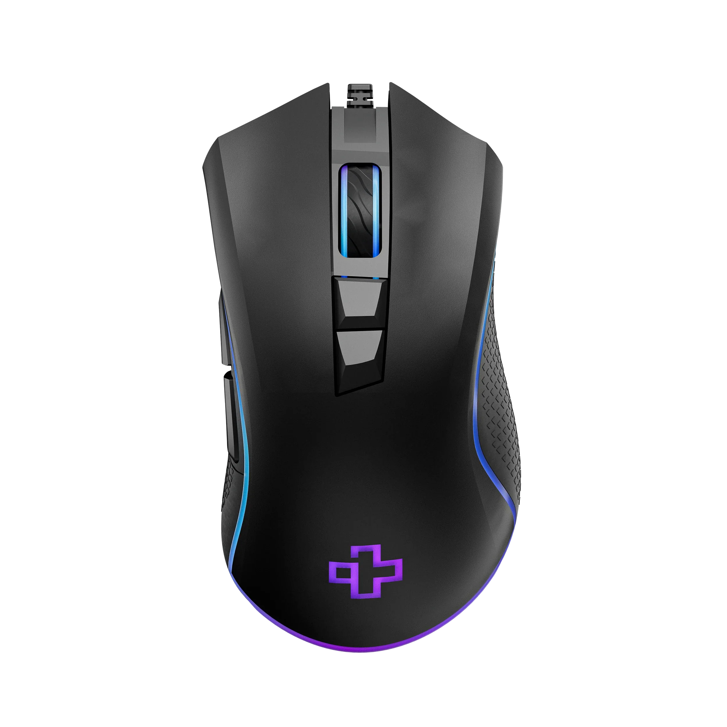 mysz Gaming QwertyKey Forge czarna, RGB, 12.000 DPI, z oprogramowaniem