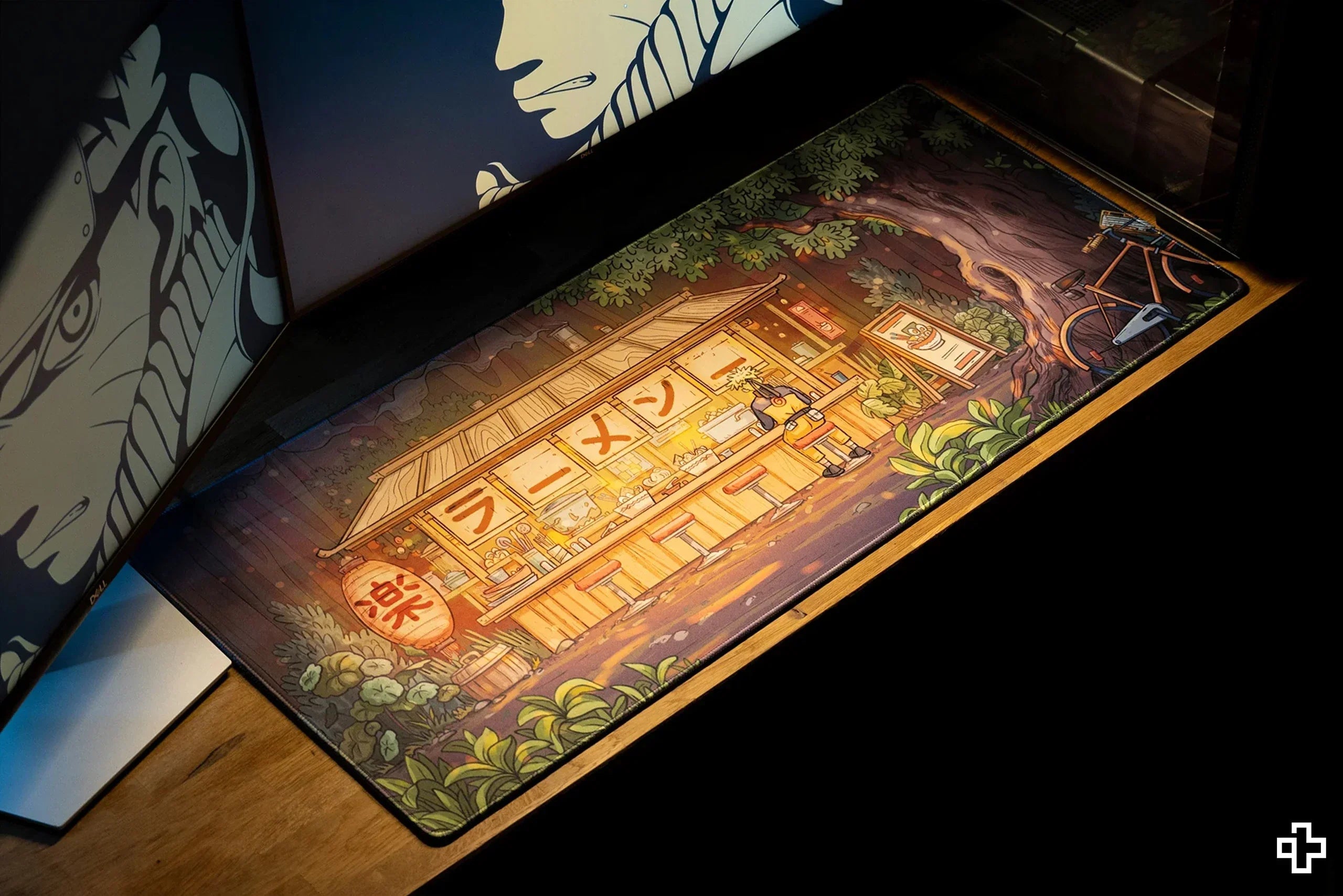 Deskmat / podkładka pod mysz QwertyKey Ramen 4 mm obszyte krawędzie