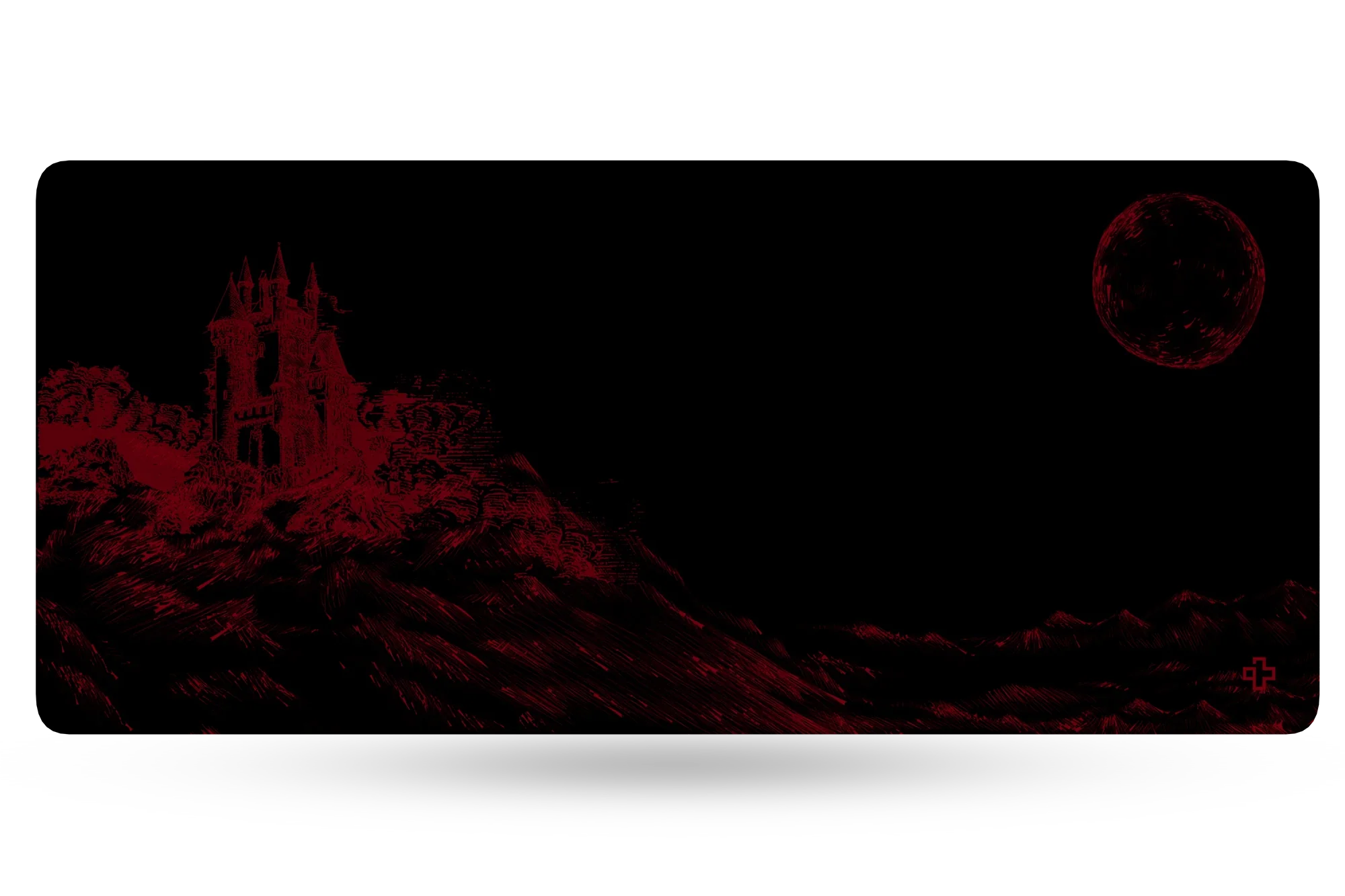 Deskmat / podkładka pod mysz QwertyKey Dracula 4 mm obszyte krawędzie
