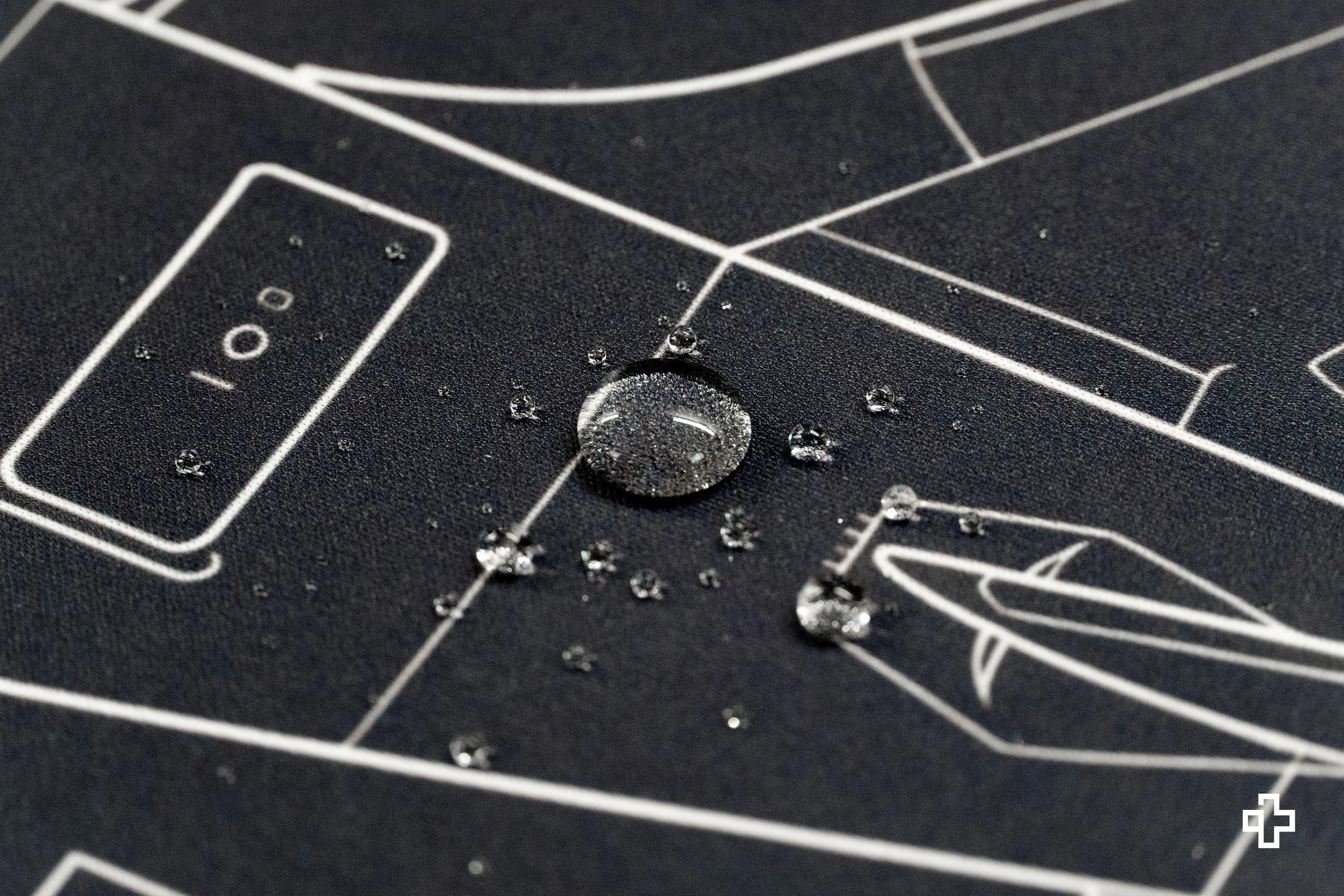 Deskmat / podkładka pod mysz Plane Blueprint, 4 mm, obszyte krawędzie