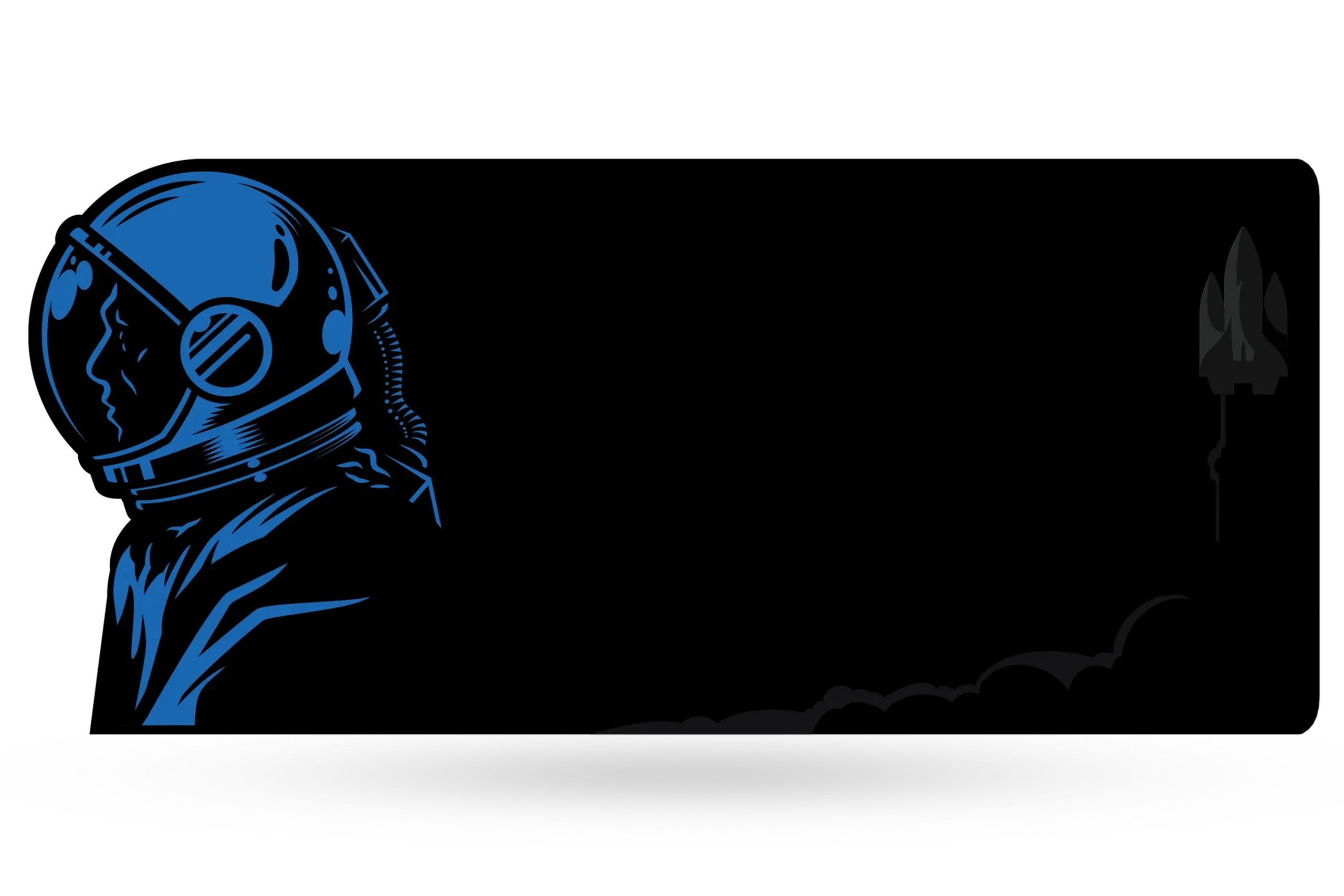 Deskmat / podkładka pod mysz QwertyKey Spaceman Neregulat 4 mm obszyte krawędzie