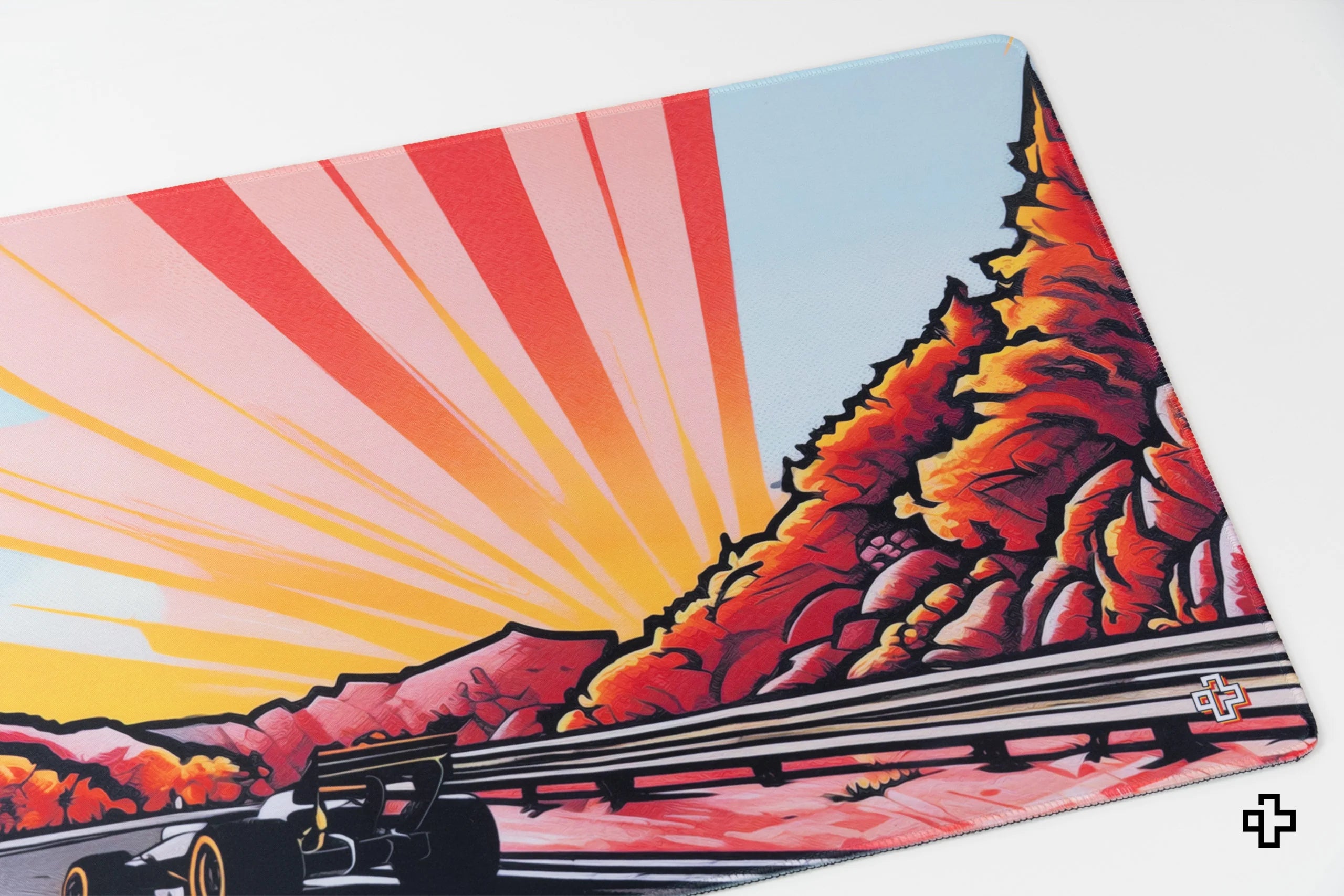 Deskmat / podkładka pod mysz QwertyKey Formula Sunset 4 mm obszyte krawędzie