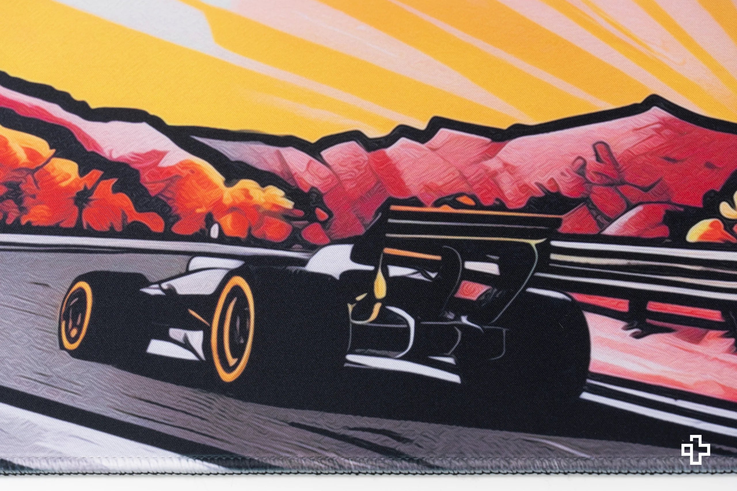 Deskmat / podkładka pod mysz QwertyKey Formula Sunset 4 mm obszyte krawędzie
