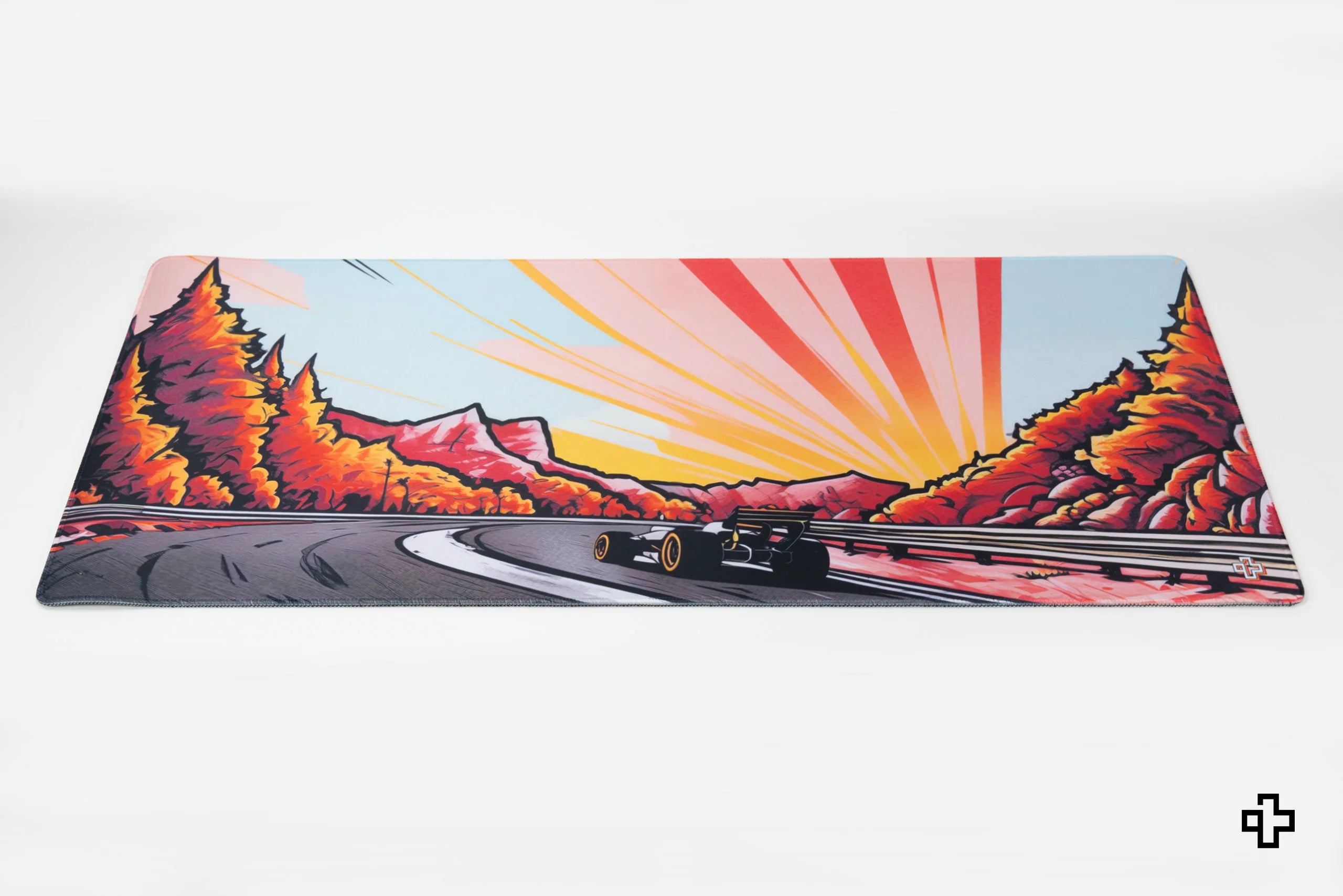 Deskmat / podkładka pod mysz QwertyKey Formula Sunset 4 mm obszyte krawędzie