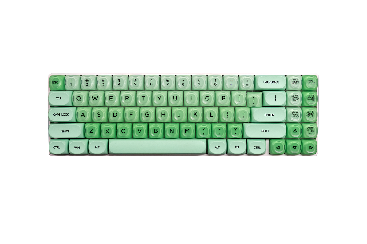 Zestaw keycapów QwertyKey Mint profil HOA