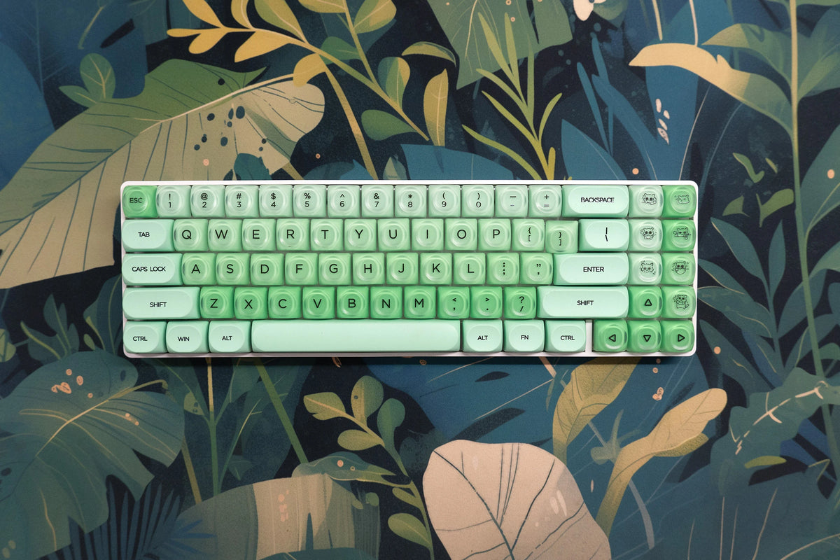 Zestaw keycapów QwertyKey Mint profil HOA