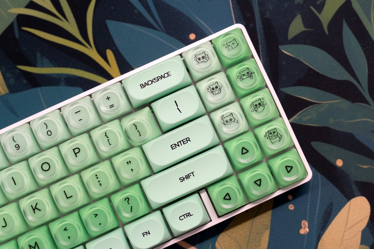 Zestaw keycapów QwertyKey Mint profil HOA