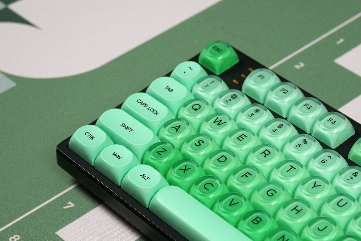 Zestaw keycapów QwertyKey Mint profil HOA