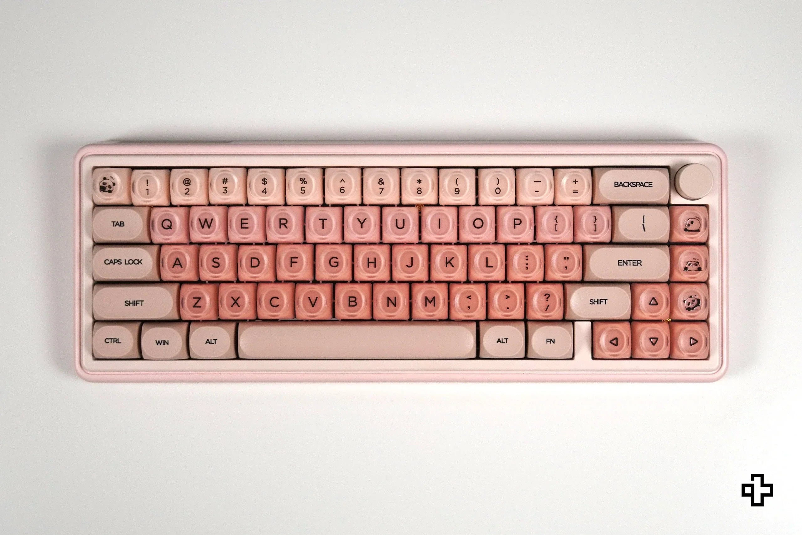 Zestaw keycapów QwertyKey Peach Cream profil HOA