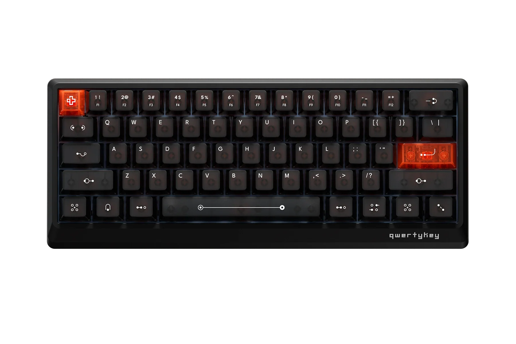 QwertyKey QK61 HE Phantom Czarna – Magnetyczna Klawiatura Gamingowa Hall Effect, Rapid Trigger, Snap Tap, Full RGB