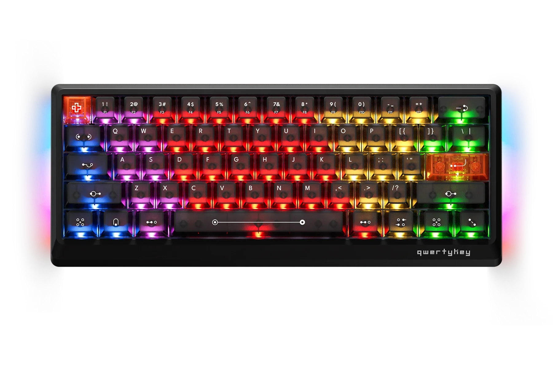 QwertyKey QK61 HE Phantom Czarna – Magnetyczna Klawiatura Gamingowa Hall Effect, Rapid Trigger, Snap Tap, Full RGB