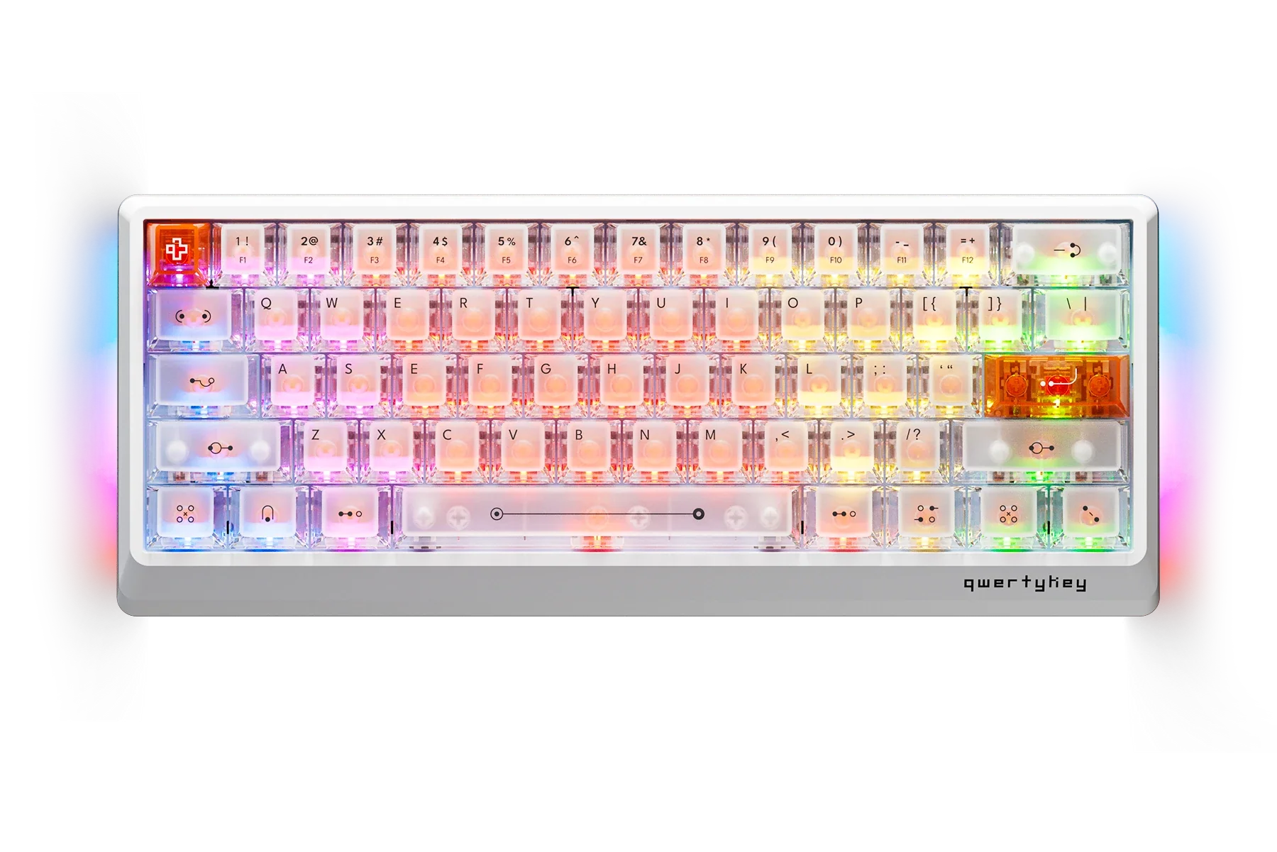 QK61 HE Phantom Biała – Klawiatura Gamingowa Hall Effect z Rapid Trigger, RGB, Magnetycznymi Przełącznikami i Snap Tap