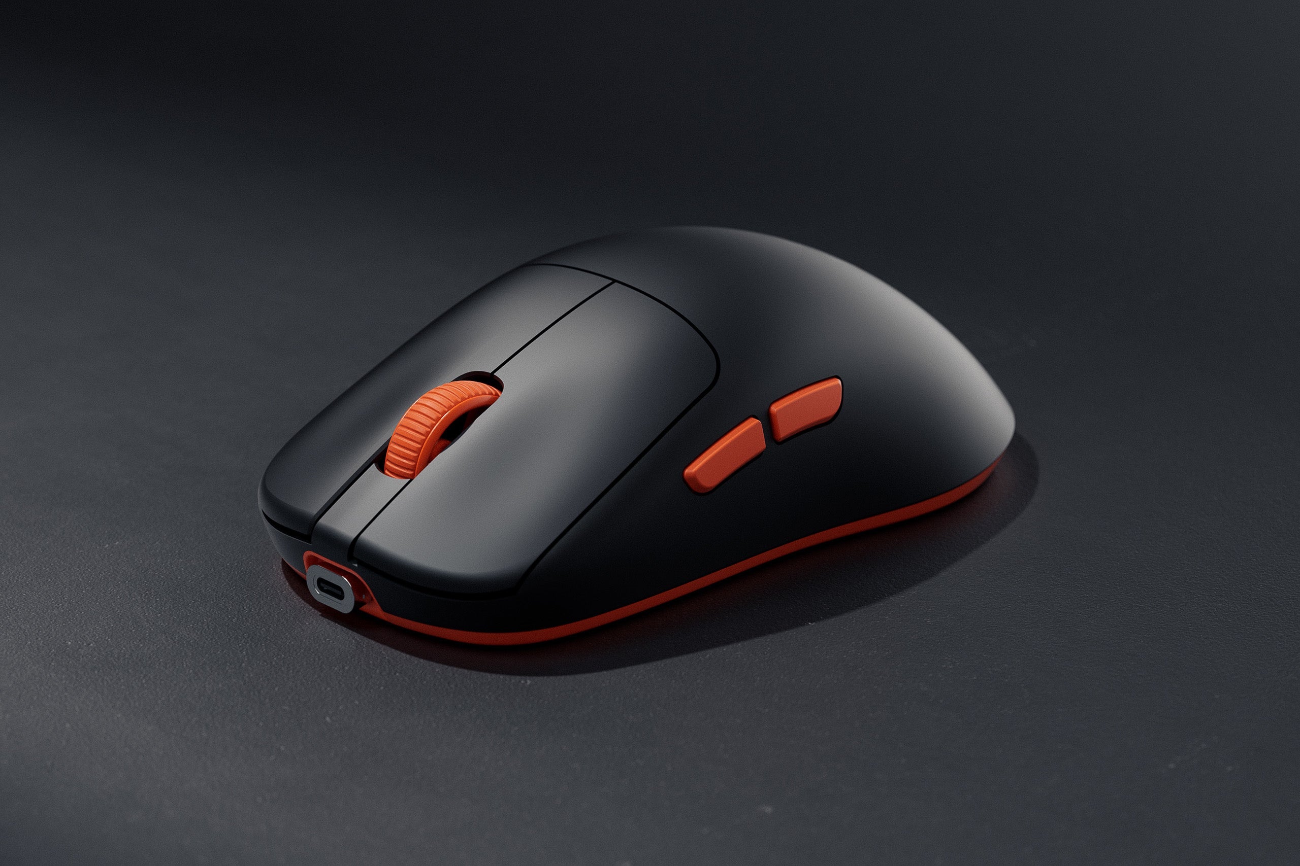 mysz Gaming QwertyKey Falcon czarna 8K, 30.000 DPI, Bluetooth bezprzewodowa trio mode, Pixart 3950