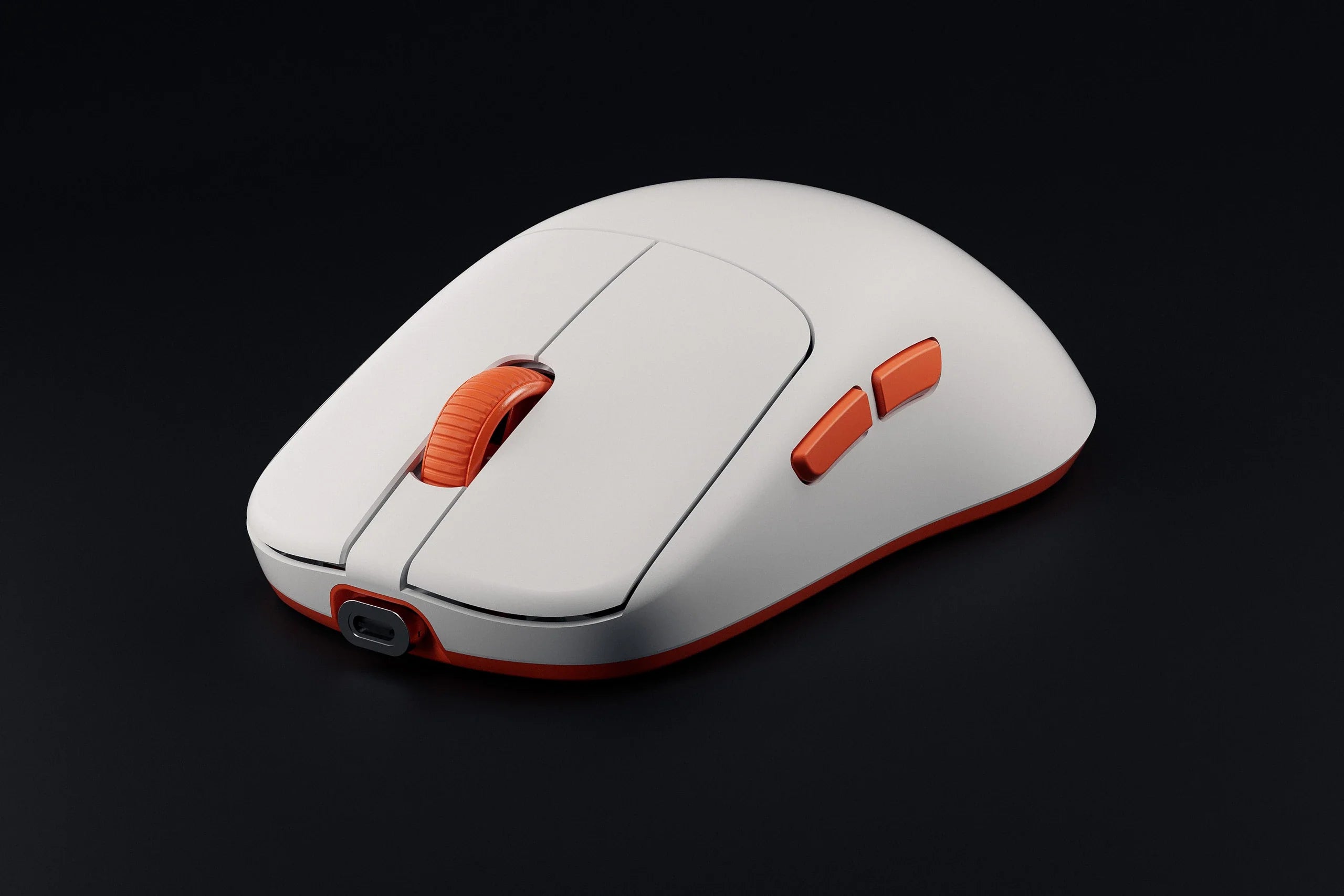 mysz Gaming QwertyKey Falcon biała 8K, 30.000 DPI, Bluetooth bezprzewodowa trio mode, Pixart 3950