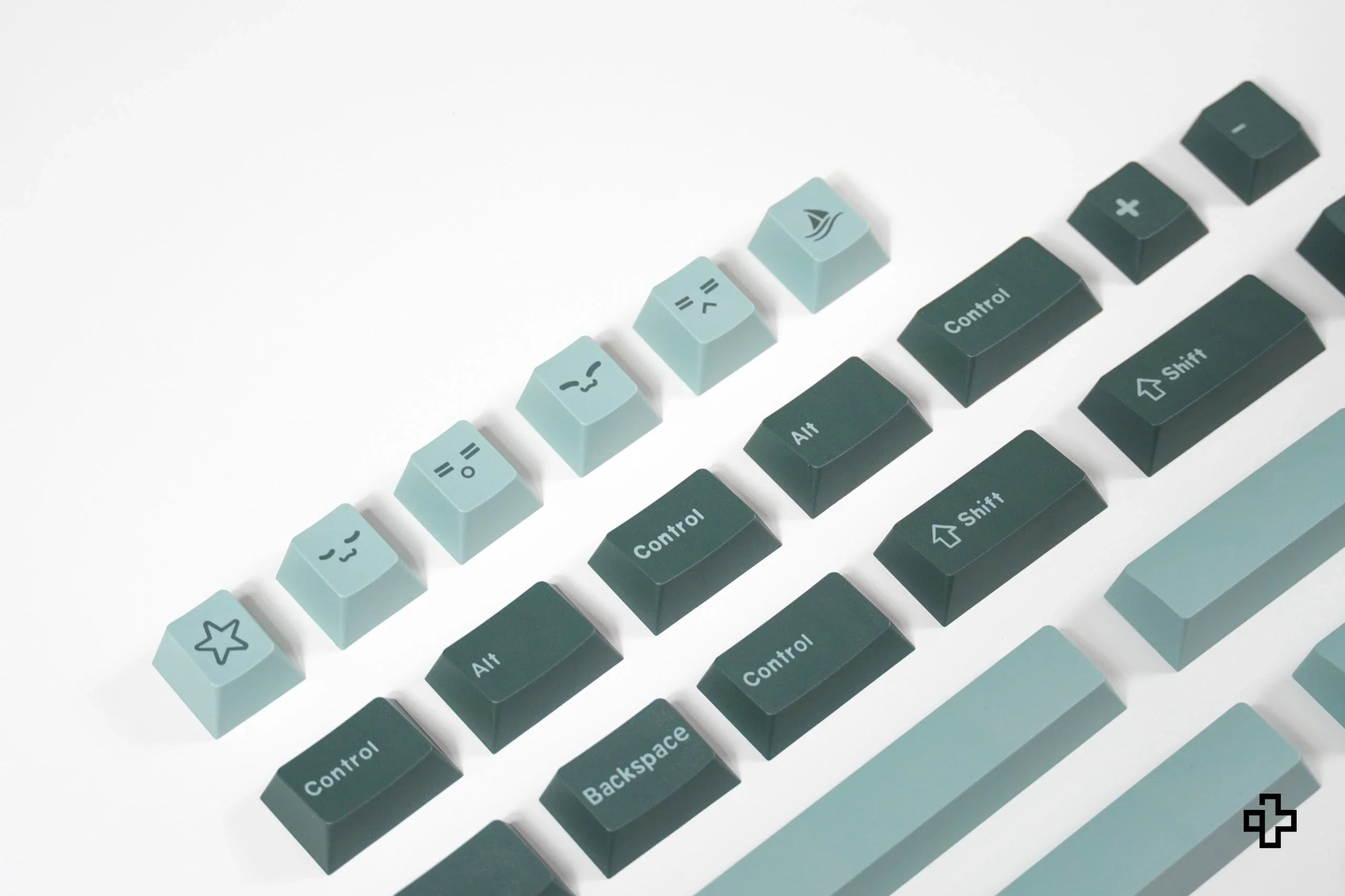 Zestaw keycapów QWERTY Olive V2 PBT Double Shot