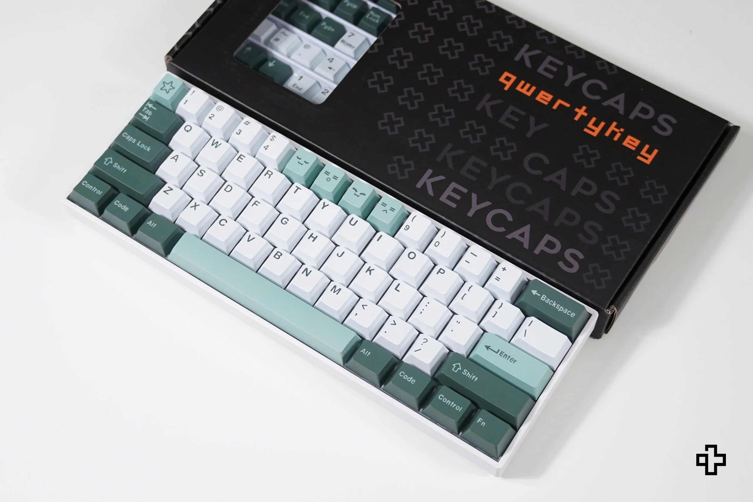 Zestaw keycapów QWERTY Olive V2 PBT Double Shot