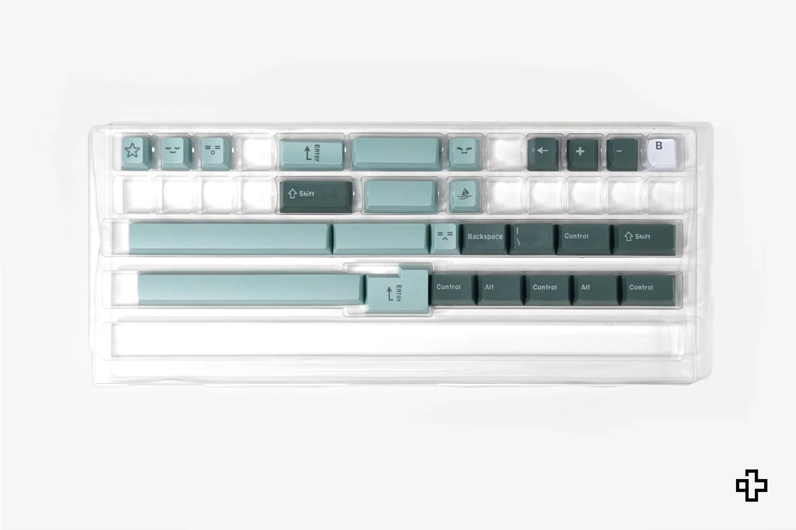 Zestaw keycapów QWERTY Olive V2 PBT Double Shot