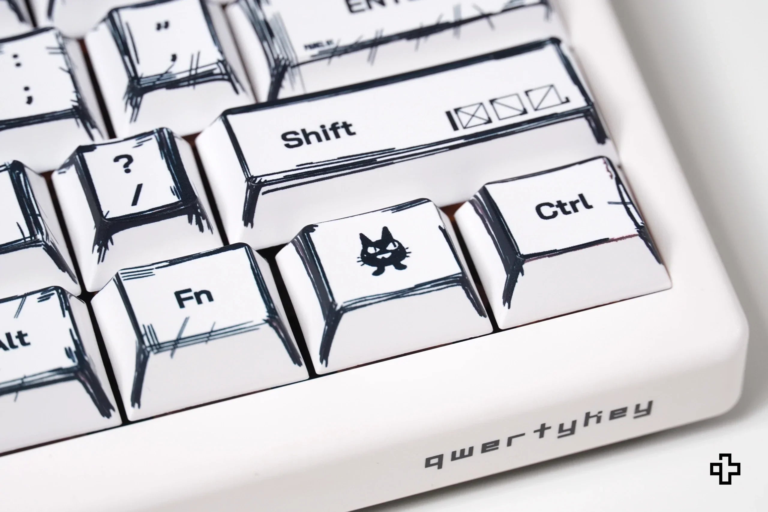 Zestaw keycapów QwertyKey Manga profil Cherry materiał PBT