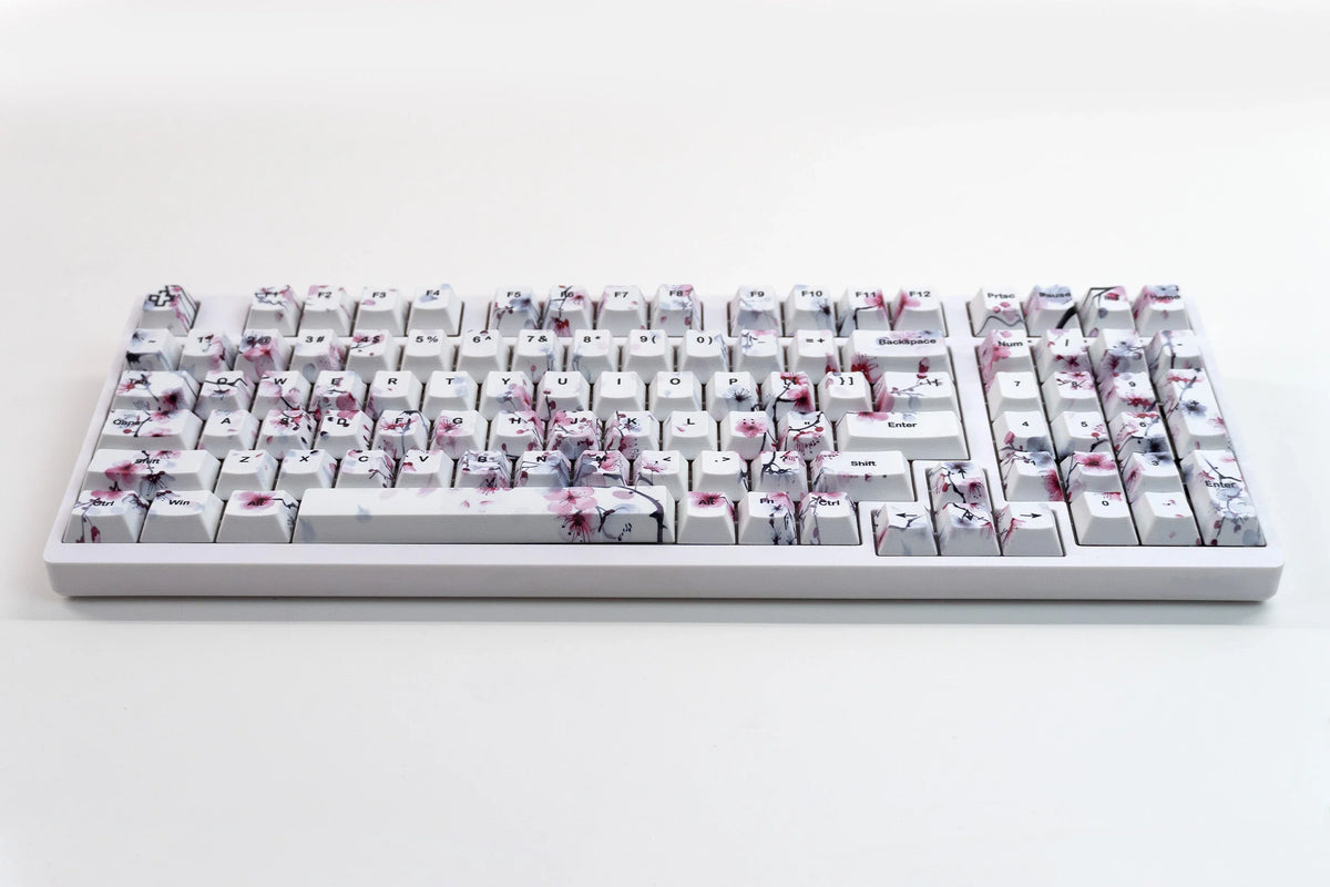 Zestaw keycapów Sakura V2 Profil Cherry PBT Dye Sub