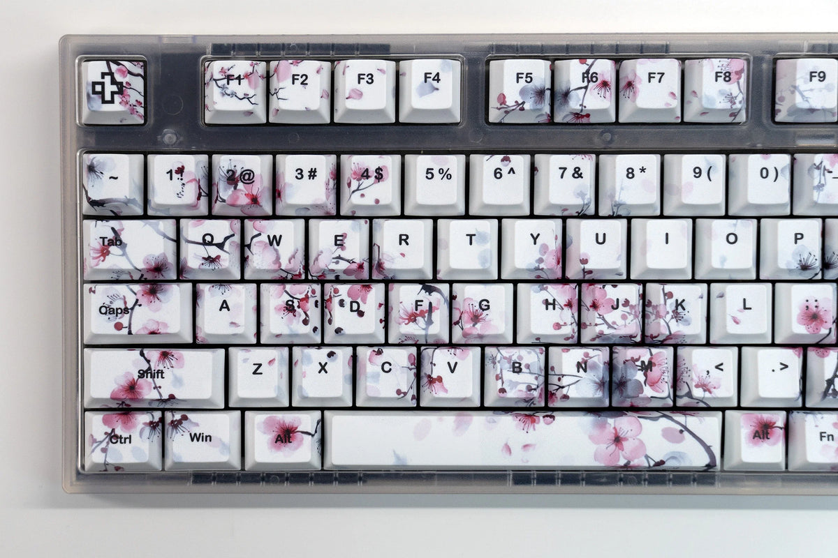 Zestaw keycapów Sakura V2 Profil Cherry PBT Dye Sub