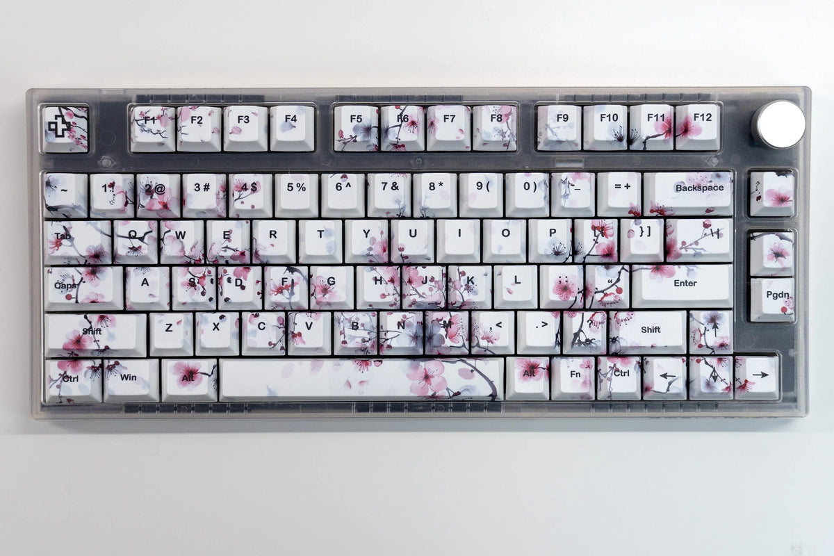 Zestaw keycapów Sakura V2 Profil Cherry PBT Dye Sub