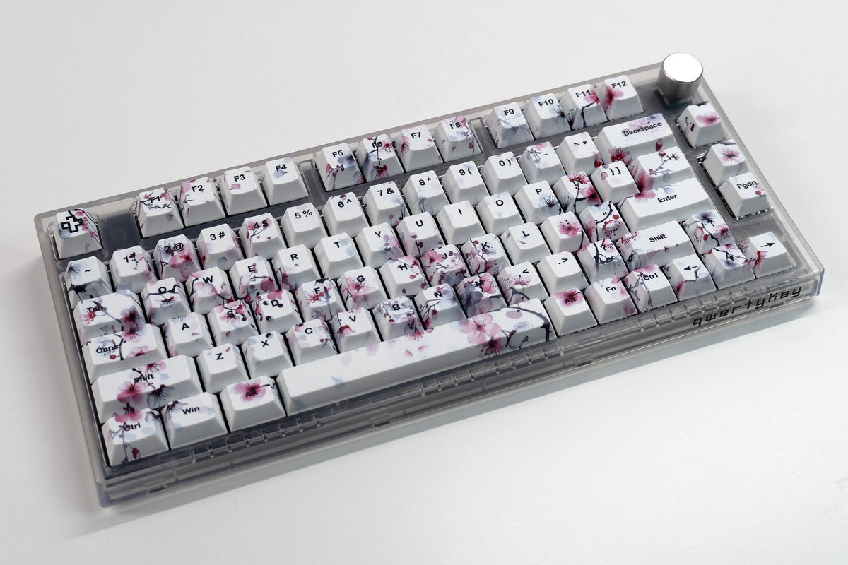 Zestaw keycapów Sakura V2 Profil Cherry PBT Dye Sub