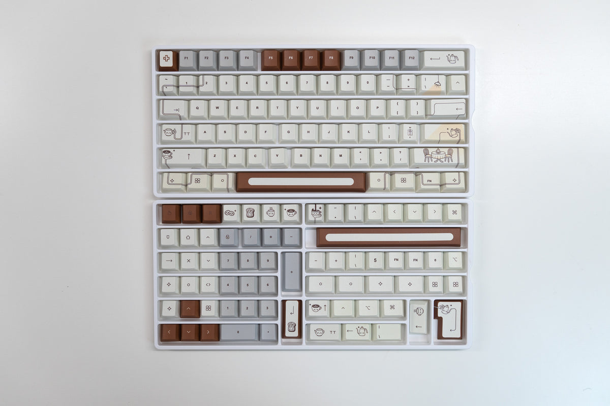 Zestaw keycapów QwertyKey Coffee Dye Sub Profil Cherry