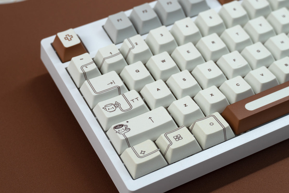 Zestaw keycapów QwertyKey Coffee Dye Sub Profil Cherry