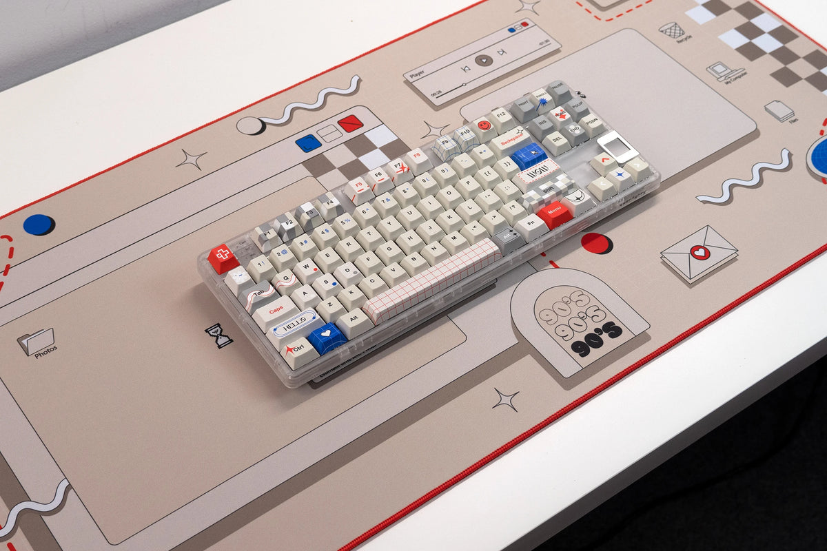 Zestaw keycapów QwertyKey Retro Dye Sub Profil Cherry