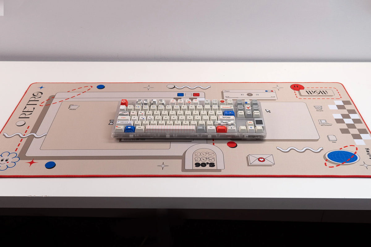 Zestaw keycapów QwertyKey Retro Dye Sub Profil Cherry